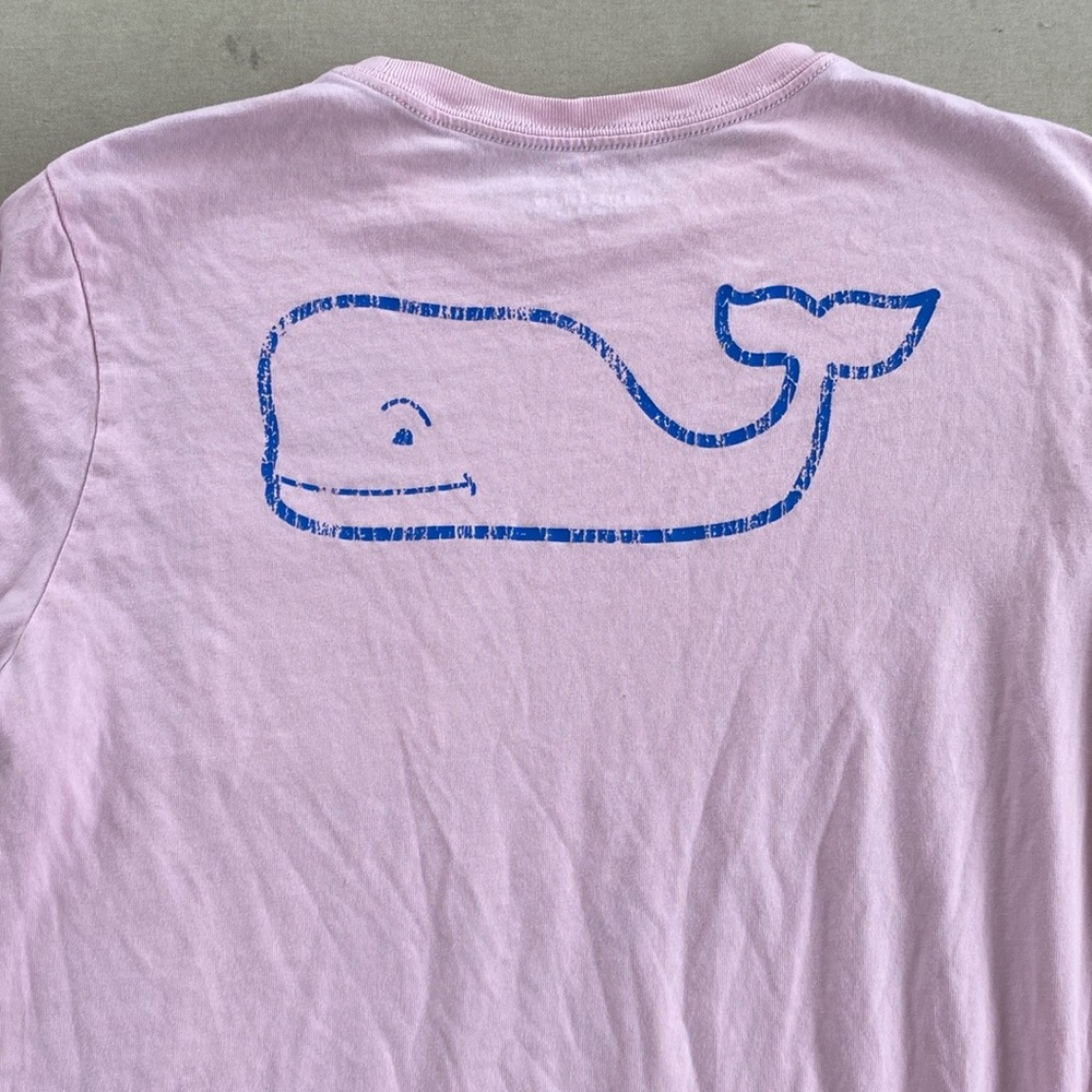 Vineyard Vines Vintage Whale Graphic long sleeved pocket tee boys XL